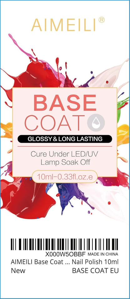 Nutrition Base Coat Soak off U V LED Hema Free Cruelty Free Vegan Gel Nail Polish